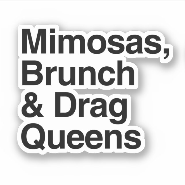 Mimosas Brunch and Drag Queens (Front)