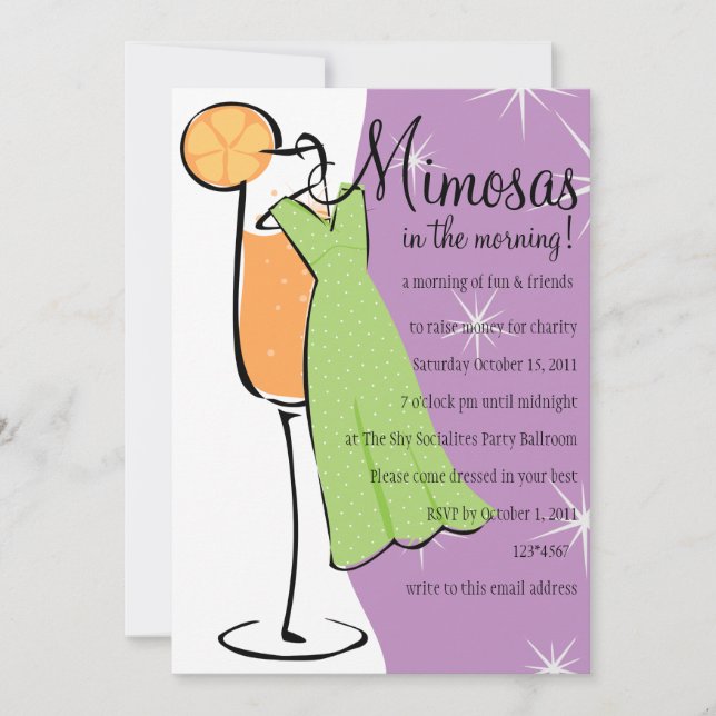 Mimosas Invitation (Front)