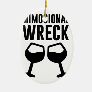 Mimosional Wreck Ceramic Ornament