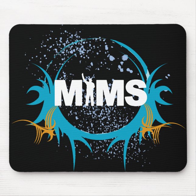 MIMS Button -  MIMS Logo Framed - Exclusive Mouse Pad (Front)