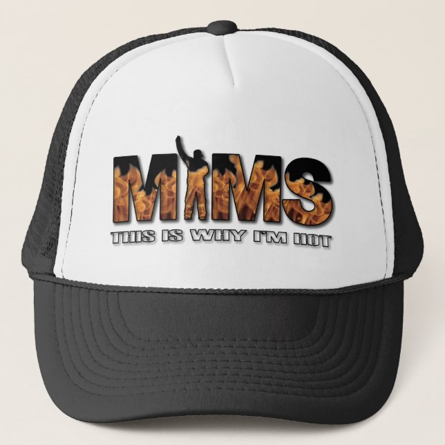 MIMS Hat -  This is Why I'm Hot Logo - White (Front)