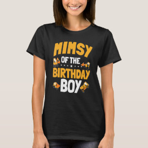 Mimsy Of The Birthday Boy Construction Worker Bday T-Shirt