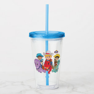 Min and Clover Dino Ranch Acrylic Tumbler