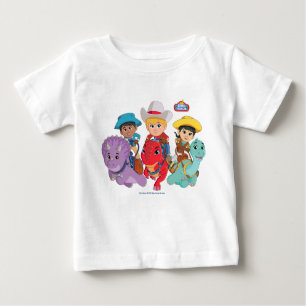 Min and Clover   Dino Ranch Baby T-Shirt