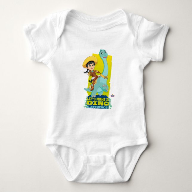 Min & Clover | Making a Dino Difference Baby Bodysuit (Front)