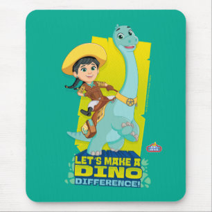 Min & Clover   Making a Dino Difference Mouse Pad