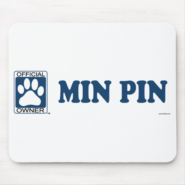 Min Pin Blue Mouse Pad (Front)