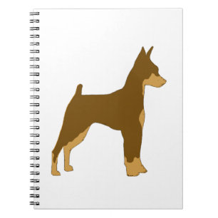 min pin chocolate and tan silo notebook