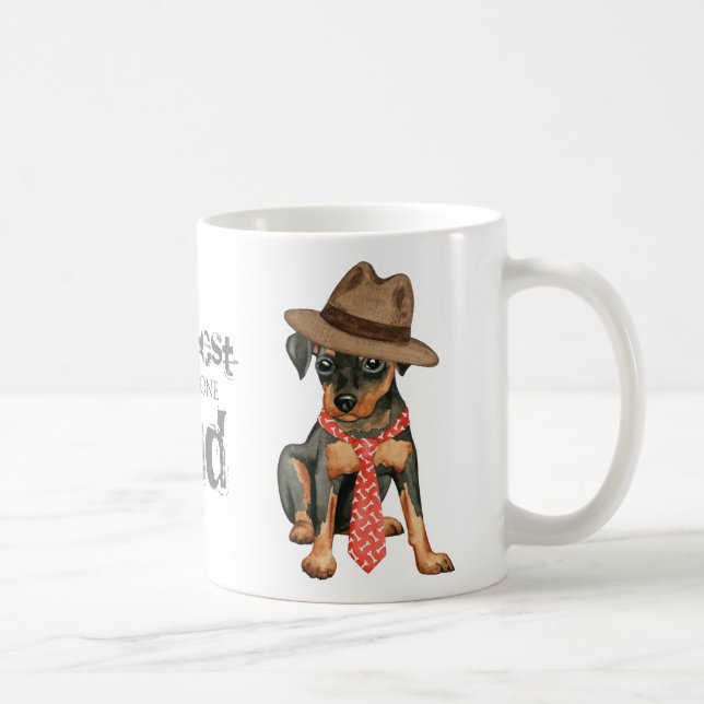 Min Pin Dad Coffee Mug (Right)