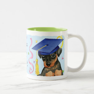 Min Pin Graduate Two-Tone Coffee Mug