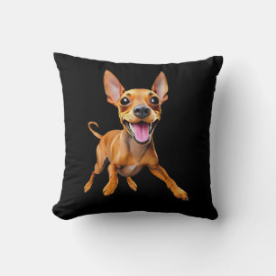 Min pin miniature pinscher minpin puppy dog cushion