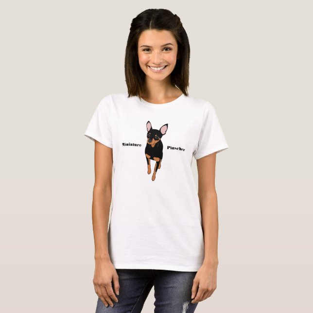 Min Pin Miniature Pinscher T-Shirt (Front Full)