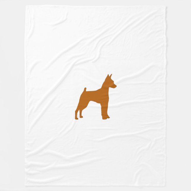 min pin red silo fleece blanket (Front)