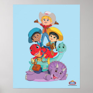 Min with Dino Ranch Friends Poster