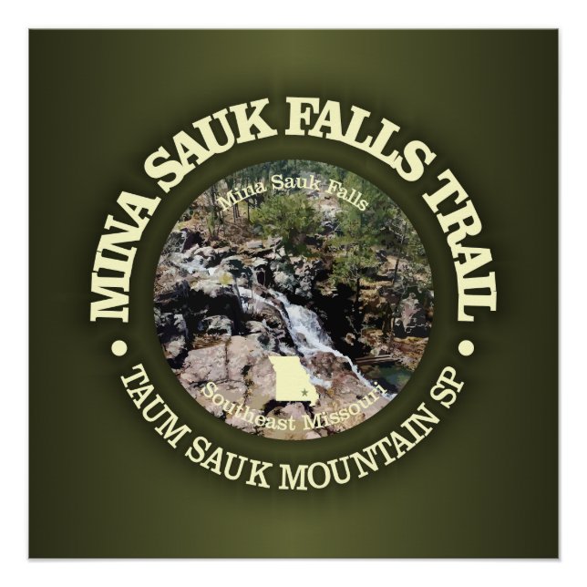 Mina Sauk Falls (rd) Poster (Front)