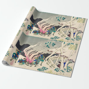 Minamoto no Muneyuki Ason by Katsushika Hokusai Wrapping Paper