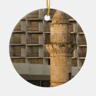 Minaret of the Jama al-Bahr waterfront mosque Ceramic Ornament