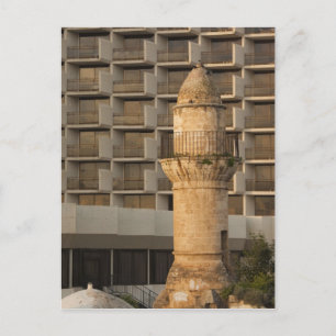 Minaret of the Jama al-Bahr waterfront mosque Postcard