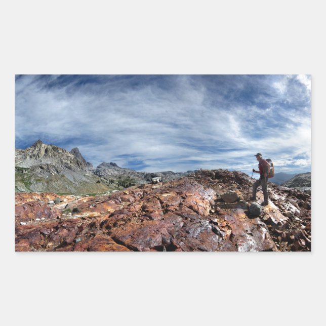 Minarets - Ansel Adams Wilderness - Sierra Nevada Rectangular Sticker (Front)
