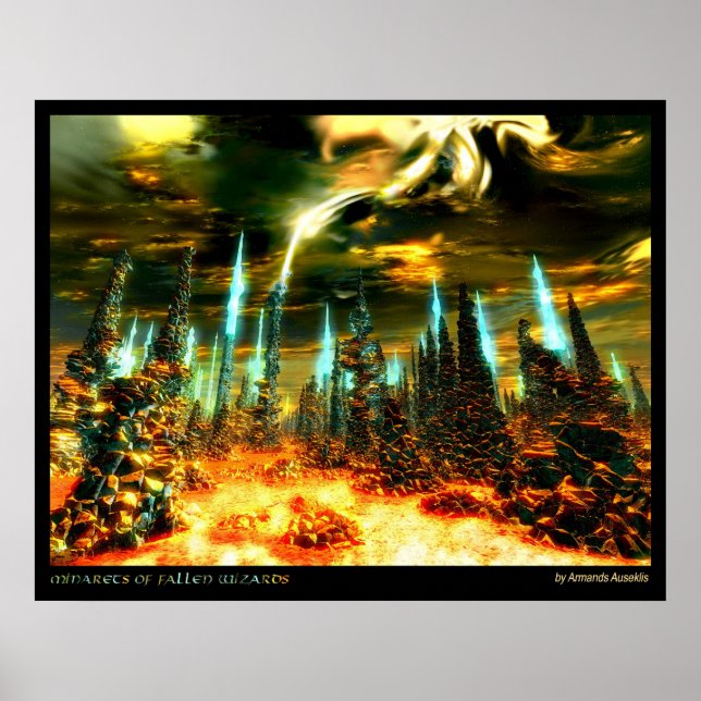 Minarets of Fallen Wizards Poster (Front)