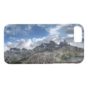 Minarets Panorama above Nydiver Lakes - Sierra iPhone 8/7 Case