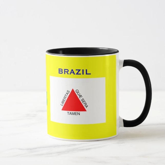 Minas Gerais, Brazil Flag & Crest Mug (Right)