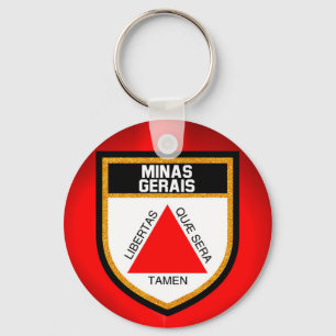 Minas Gerais Flag Key Ring