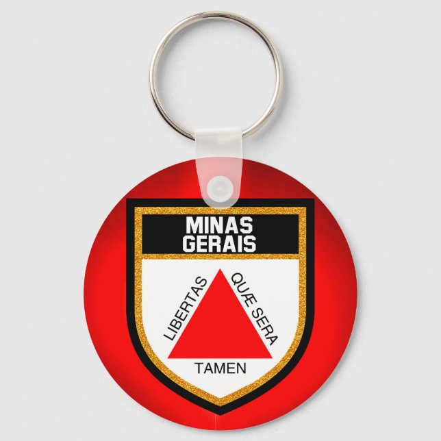 Minas Gerais Flag Key Ring (Front)