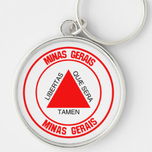 Minas Gerais Round Emblem Key Ring
