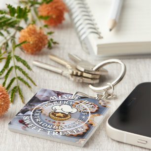 Mince Pie Pastry Chef Extraordinaire Sweet Treats Key Ring