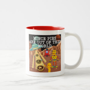 Mince Pies are Out of this World Two-Tone Coffee Mug