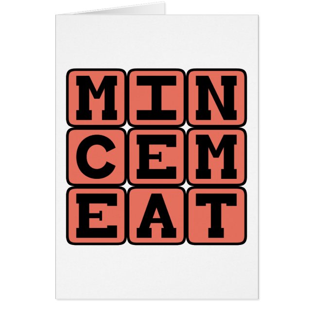 Mincemeat, Type of Pie (Front)