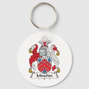 Minchin Family Crest Key Ring