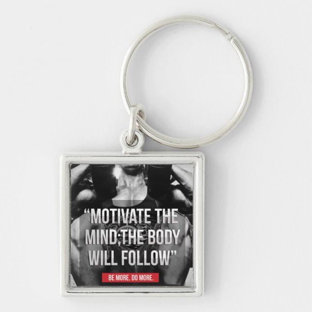 Mind and Body - Workout Motivational Key Ring (Front)