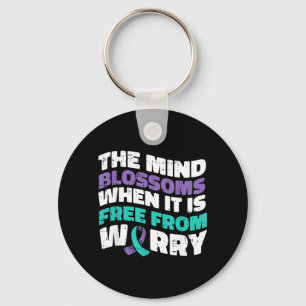 Mind Blossoms Mental Health Awareness Prevent Key Ring