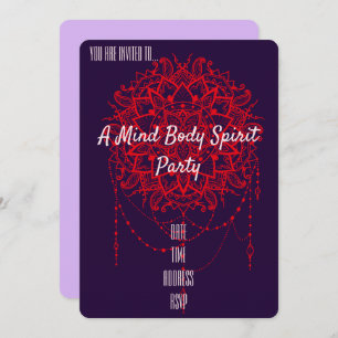 Mind Body Spirit New Age party Invitation