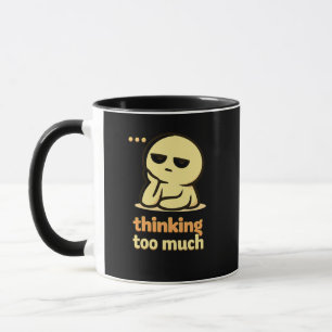 Mind Busy – Cute Overthinking Humor Coffee Mug