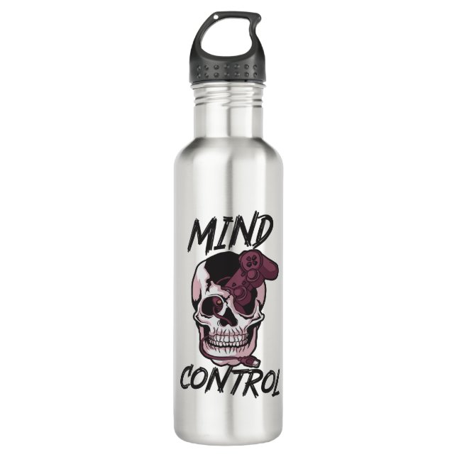 Mind control gaming design 710 ml water bottle (Front)