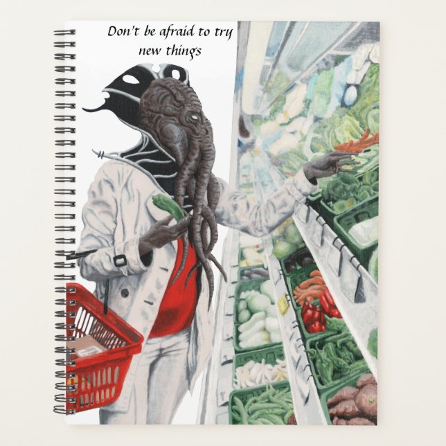 Mind Flayer Grocery Store Fantasy Art Day Planner (Front)