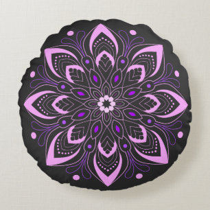Mind fresh Mandala Design Round Cushion