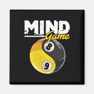 Mind Game Billiards Snooker Cue Stick Pool Billiar Magnet