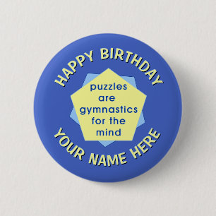 Mind Gymnastics 6 Cm Round Badge