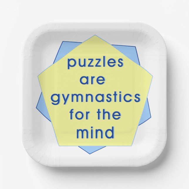 Mind Gymnastics Paper Plate (Front)