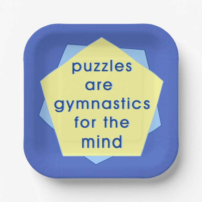 Mind Gymnastics Paper Plate (Front)