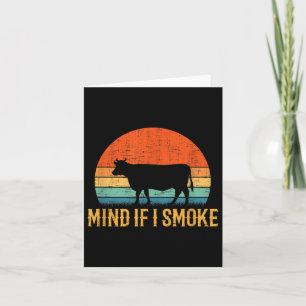 Mind If I Smoke Funny Barbecue Bbq  Card