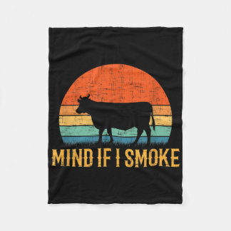Mind If I Smoke Funny Barbecue Bbq  Fleece Blanket