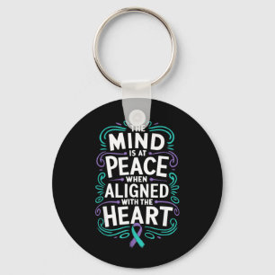 Mind Is At Peace Mental Health Awareness Prevent Key Ring
