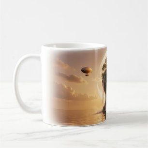 Mind Island Waterfall Cosy House Airship Mug