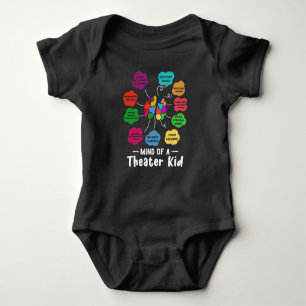Mind of A Theatre Kid Funny Musical Theatre Actor Baby Bodysuit
