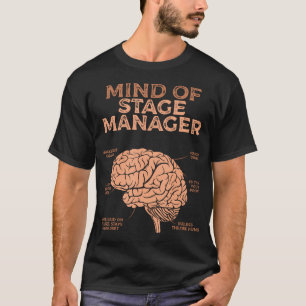 Mind Of Stage Managers Broadway Musical Drama Thea T-Shirt